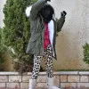 PARKA JACKET FOR GIRL MOHICANS C7706.KHAKI