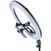 Ring Light 18'' 43cm 3200-5800K με Τρίποδο Δαπέδου 80cm-200cm  και Βάση για Κινητό CXB-460 Μαύρο