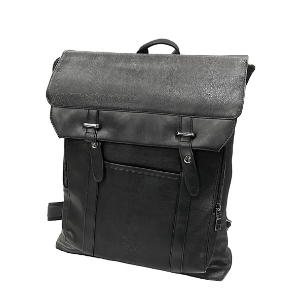 ΤΣΑΝΤΑ ΠΛΑΤΗΣ  ΔΕΡΜΑΤΙΝΗ MOHICANS DR-2006 ΜΑΥΡΟ