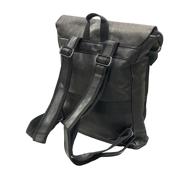 ΤΣΑΝΤΑ ΠΛΑΤΗΣ  ΔΕΡΜΑΤΙΝΗ MOHICANS DR-2006 ΜΑΥΡΟ