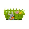 Πασχαλινό Καλάθι Τσόχινο περίφραξη κουνελάκι FHJ-113-040 Πράσινο