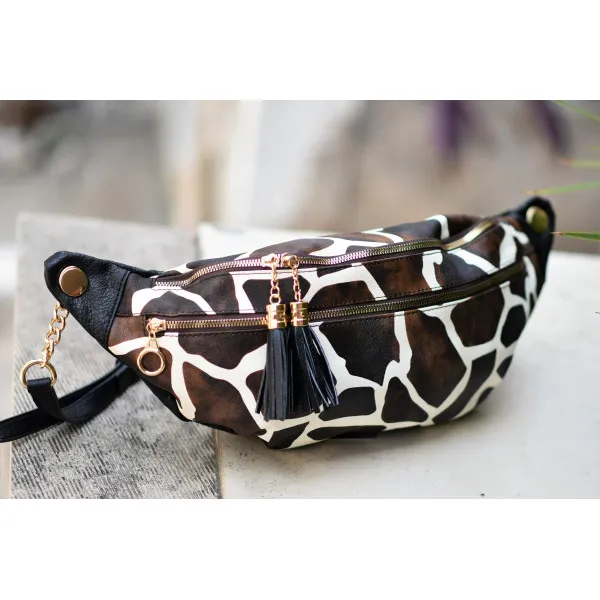 ΓΥΝΑΙΚΕΙΟ BUM BAG ΤΣΑΝΤΑΚΙ ΔΕΡΜΑΤΙΝΗ MOHICANS G159 ΚΑΜΗΛΟΠΑΡΔΑΛΗ