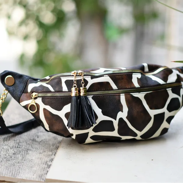 ΓΥΝΑΙΚΕΙΟ BUM BAG ΤΣΑΝΤΑΚΙ ΔΕΡΜΑΤΙΝΗ MOHICANS G159 ΚΑΜΗΛΟΠΑΡΔΑΛΗ