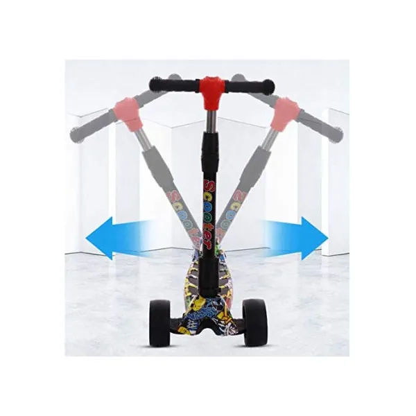 ΠΑΙΔΙΚΟ ΠΑΤΙΝΙ ΑΝΑΔΙΠΛΟΥΜΕΝΟ ΜΕ ΜΟΥΣΙΚΗ FLASH WHEELL ΤΡΙΤΡΟΧΟ HB108 ΠΟΛΥΧΡΩΜΟ