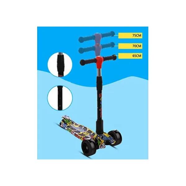 ΠΑΙΔΙΚΟ ΠΑΤΙΝΙ ΑΝΑΔΙΠΛΟΥΜΕΝΟ ΜΕ ΜΟΥΣΙΚΗ FLASH WHEELL ΤΡΙΤΡΟΧΟ HB108 ΠΟΛΥΧΡΩΜΟ