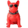 H-M10 Bulldog Head Rotatable Ηχείο Bluetooth 5W με Διάρκεια Μπαταρίας έως 6 ώρες 40cm Κόκκινο