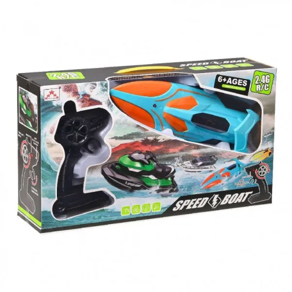 Τηλεκατευθυνόμενο R C Ταχύπλοο Σκάφος 41εκ 4ch 2.4ghz Φορτιστή Usb Κουτί Jh-kt5