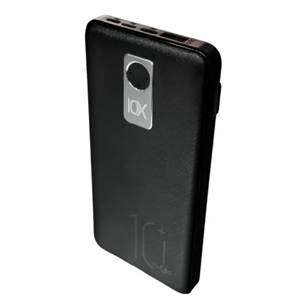 KLGO POWER BANK 10000mAh ME ΘΥΡΑ USB-A KP-90 ΜΑΥΡΟ