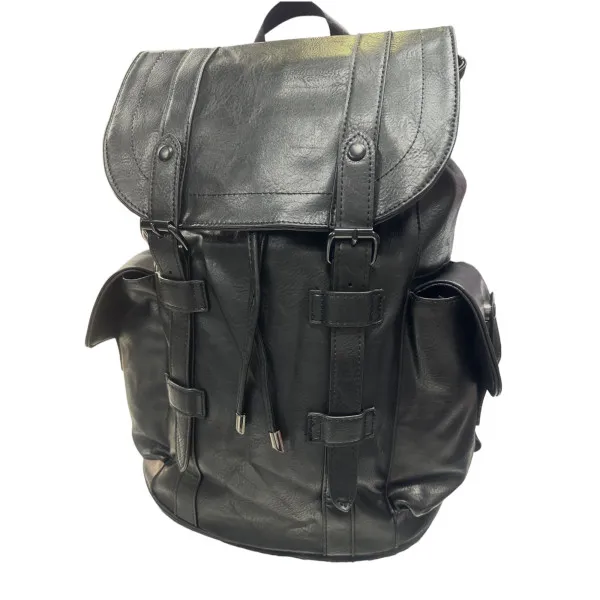 ΤΣΑΝΤΑ ΠΛΑΤΗΣ ΔΕΡΜΑΤΙΝΗ MOHICANS LF-1 ΜΑΥΡΟ