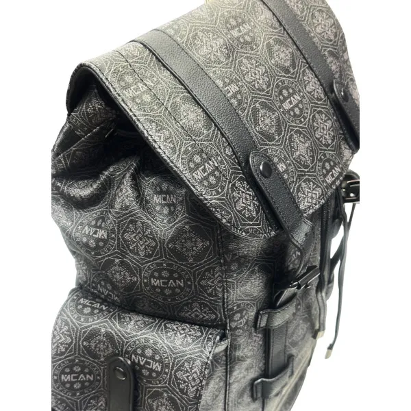 ΤΣΑΝΤΑ ΠΛΑΤΗΣ ΔΕΡΜΑΤΙΝΗ MOHICANS LF-2 ΜΑΥΡΟ