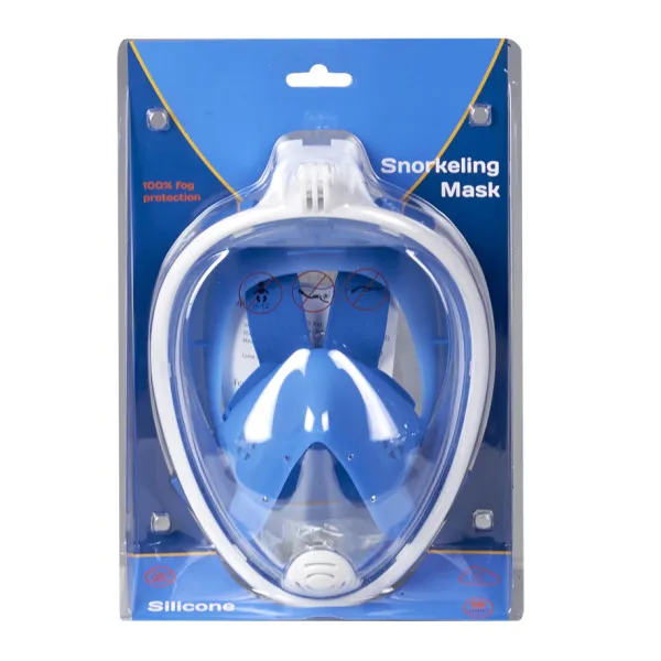 BlueMar Ninja Free Breath Μάσκα Θαλάσσης Full Face Μπλε