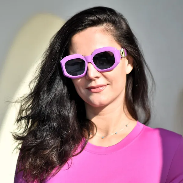 Mohicans Γυαλί Ηλίου με Μωβ Κοκκάλινο Σκελετό και Γκρι Φακό MC2401