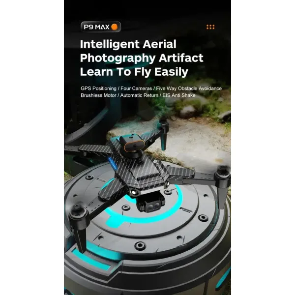 P9 Professional 8k hd camera drone video και gps 5G wifi με τηλεχειριστήριο drone Mini Drone With Camera P9 Garbon