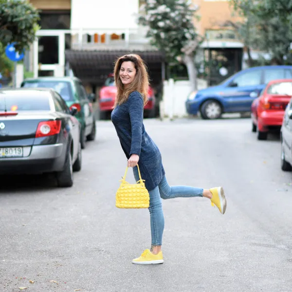 ΓΥΝΑΙΚΕΙΑ ΤΣΑΝΤΑ ΔΕΡΜΑΤΙΝΗ MOHICANS PH1882 ΚΙΤΡΙΝΟ