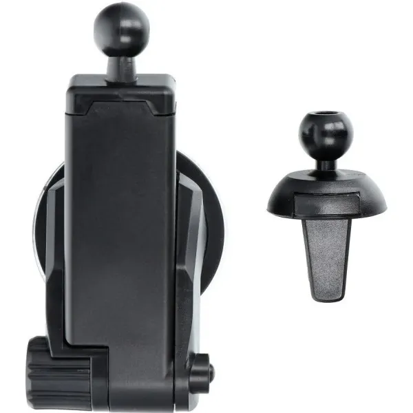 Βάση Κινητού Αυτοκινήτου με Ρυθμιζόμενα Άγκιστρα και Ασύρματη Φόρτιση Q3 Ασημί