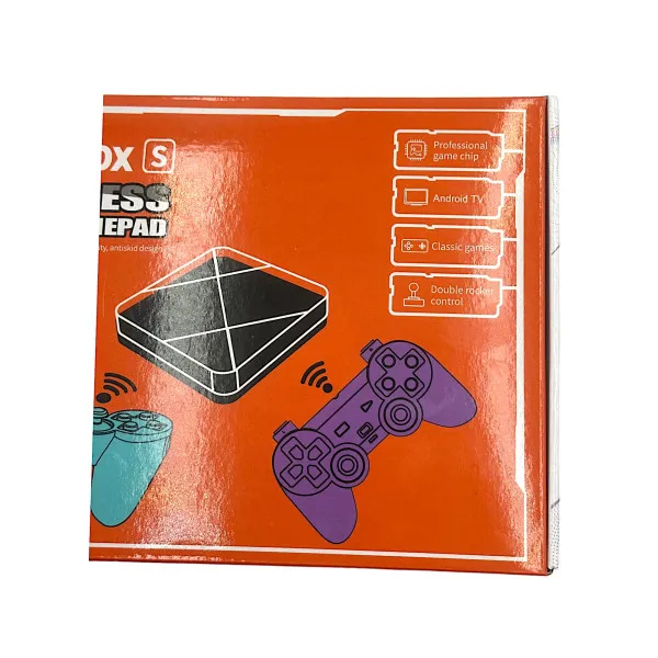 Q3 Android OS PSP Κονσόλα βιντεοπαιχνιδιών/Chromcast Smart TV για Youtube, Hulu, Net Flix, Prime Chrome Apps 4k HD Output X Pro Dual Wireless Gamepad 64G Ενσωματωμένα παιχνίδια 40000 Dual BOOT Gaming/Cast