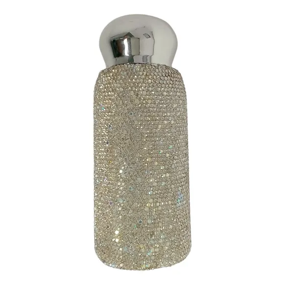 Θερμός παγούρι με στρας 260ml QH-008 Λευκό