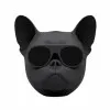 Mini Portable Wireless Bluetooth Speaker 3W in Bulldog Shape with Battery Life up to 4 Hours TF/FM 006 Black