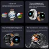 Smartwatch S20 MAX with voice assistant 46mm male smartwatch NFC access control pressure monitor full screen compass 480x480 Καφέ