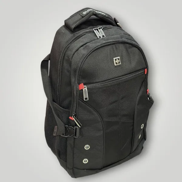 SUISSEWIN ΑΝΔΡΙΚΟ ΣΑΚΙΔΙΟ ΠΛΑΤΗΣ ΑΔΙΑΒΡΟΧΟ AIRFLOW MOHICANS SN9016 ΜΑΥΡΟ