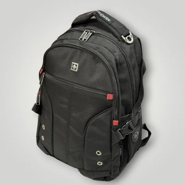 SUISSEWIN ΑΝΔΡΙΚΟ ΣΑΚΙΔΙΟ ΠΛΑΤΗΣ ΑΔΙΑΒΡΟΧΟ AIRFLOW MOHICANS SN9016 ΜΑΥΡΟ