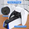 Roar Dual Charging Station Βάση Φόρτισης για 2 χειριστήρια PS5 με φωτισμό LED SND-462A Λευκή