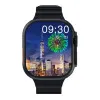 Ultra 9 Max smartwatch 2,2 ιντσών amoled Οθόνη Bluetooth Κλήση καρδιακού ρυθμού αρτηριακή πίεση μαύρο