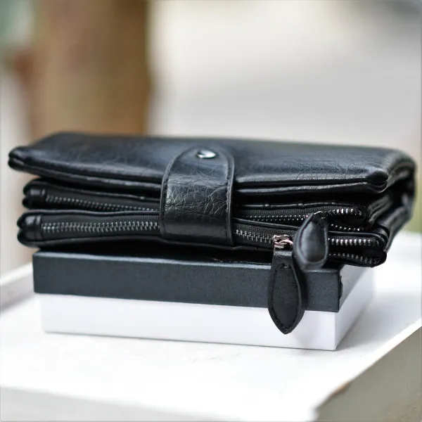 ΓΥΝΑΙΚΕΙΟ ΠΟΡΤΟΦΟΛΙ MOHICANS WA0005 ΜΑΥΡΟ