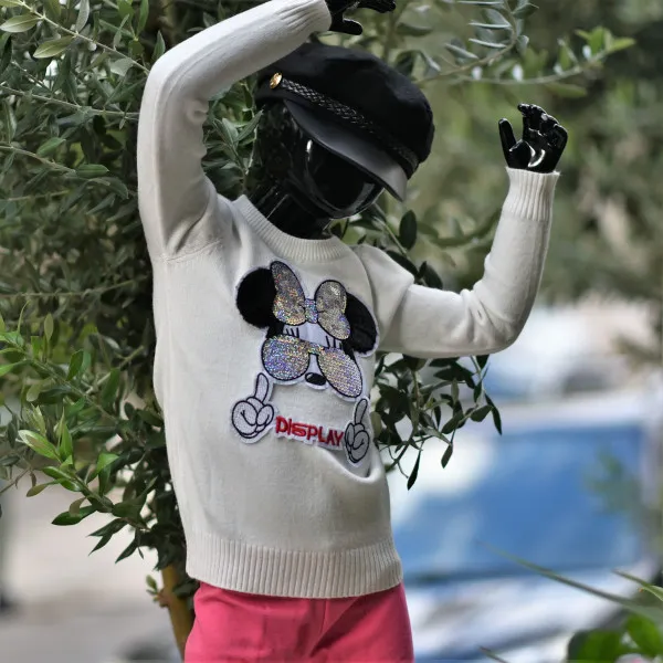 ΠΑΙΔΙΚΗ ΜΠΛΟΥΖΑ ΠΛΕΚΤΗ ΓΙΑ ΚΟΡΙΤΣΙ MOHICANS X2157.WHITE