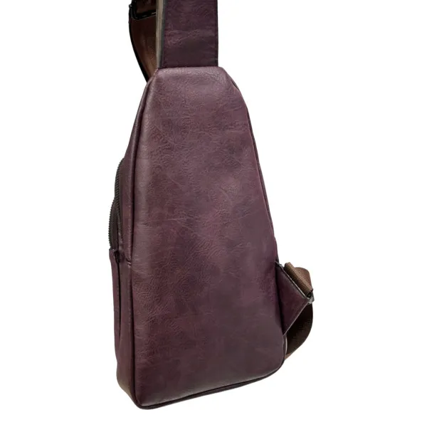 ΤΣΑΝΤΑΚΙ ΩΜΟΥ ΔΕΡΜΑΤΙΝΗ MOHICANS Z-004.ΜΠΟΡΝΤΩ