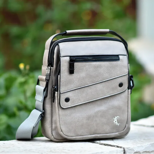 BAG SHOULDER LEATHER MOHICANS Z-706.BEIGE