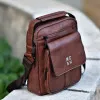BAG SHOULDER LEATHER MOHICANS Z-709.BROWN