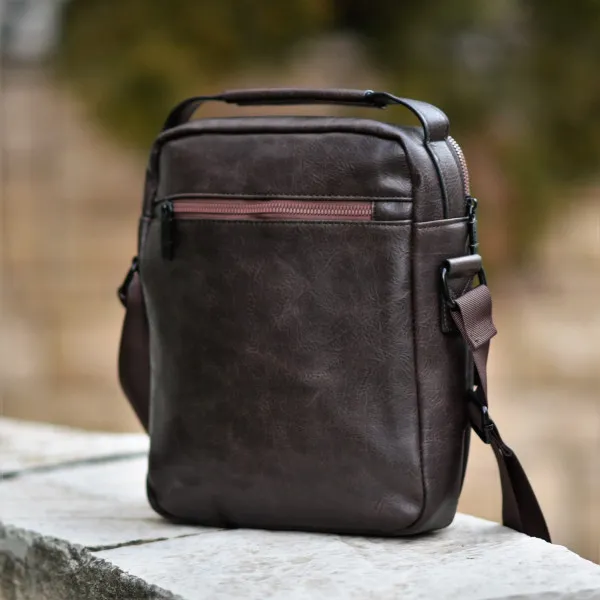 BAG SHOULDER LEATHER MOHICANS Z-711.BROWN