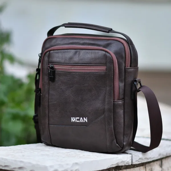 BAG SHOULDER LEATHER MOHICANS Z-711.BROWN