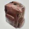 BAG BACKPACK LEATHER MOHICANS Z-715.BROWN