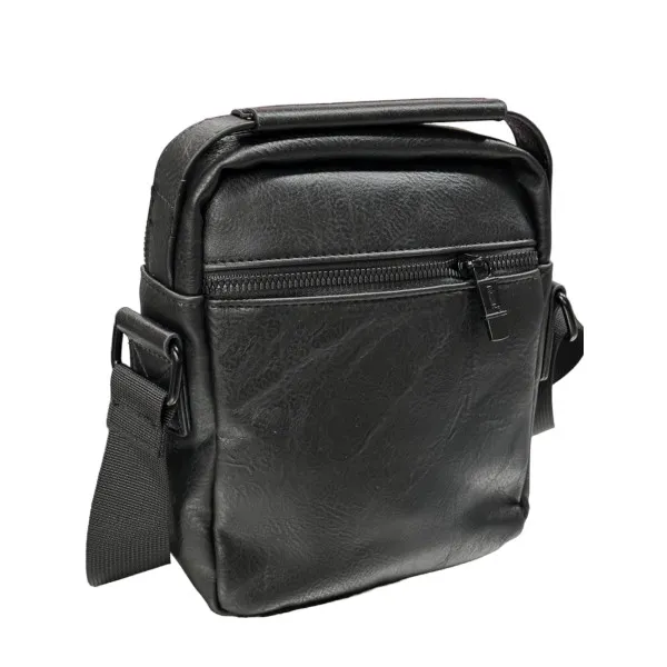 ΤΣΑΝΤΑΚΙ ΩΜΟΥ ΔΕΡΜΑΤΙΝΗ MOHICANS Z-722.ΜΑΥΡΟ