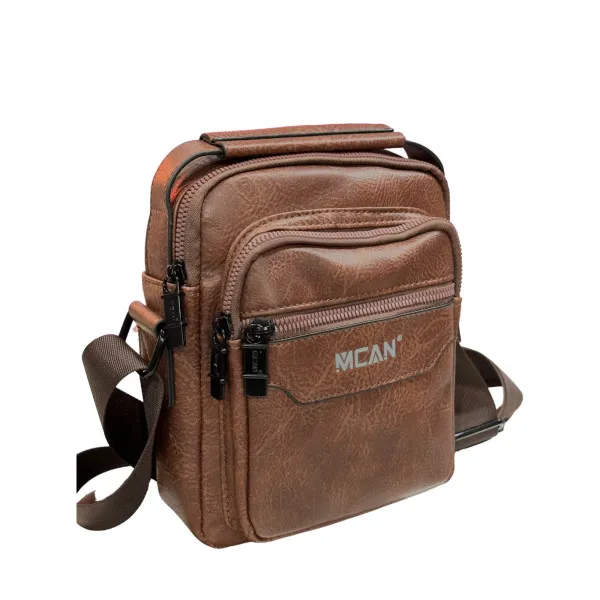 BAG SHOULDER LEATHER MOHICANS Z-722.BROWN