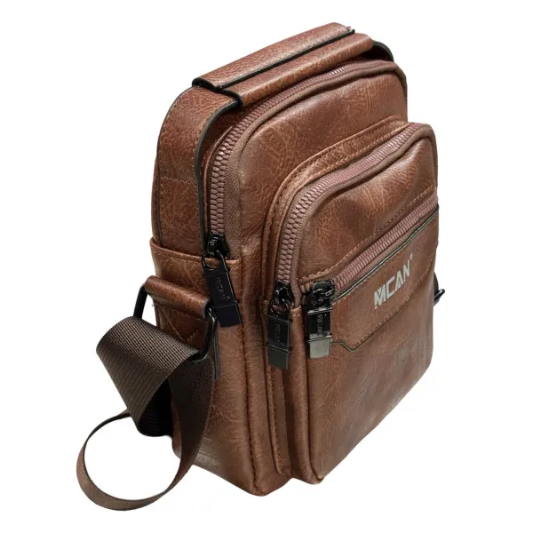 BAG SHOULDER LEATHER MOHICANS Z-722.BROWN