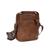 BAG SHOULDER LEATHER MOHICANS Z-722.BROWN