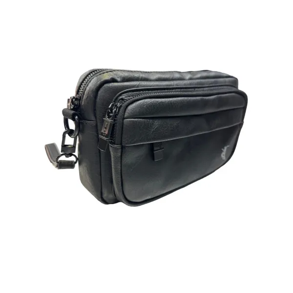 ΤΣΑΝΤΑΚΙ ΩΜΟΥ ΔΕΡΜΑΤΙΝΗ MOHICANS Z-727 ΜΑΥΡΟ