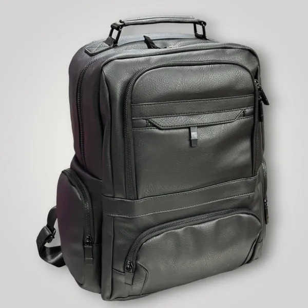 ΤΣΑΝΤΑ ΠΛΑΤΗΣ ΔΕΡΜΑΤΙΝΗ MOHICANS Z-733 ΜΑΥΡΟ