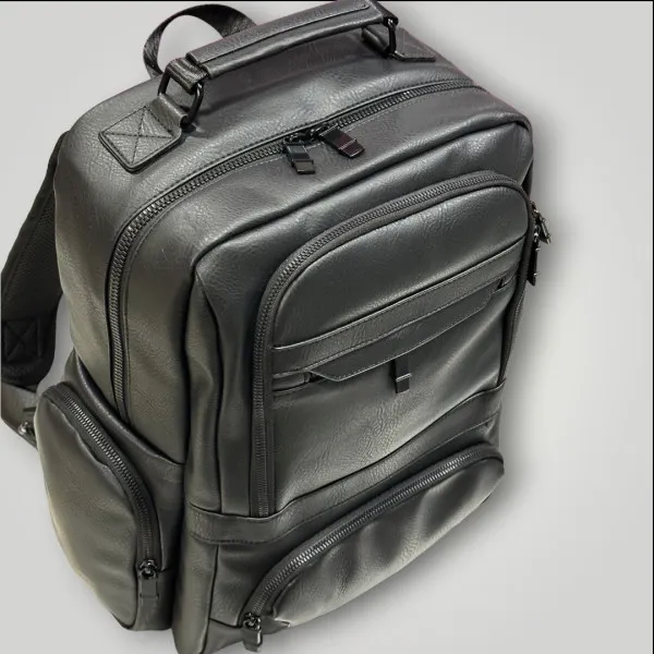 ΤΣΑΝΤΑ ΠΛΑΤΗΣ ΔΕΡΜΑΤΙΝΗ MOHICANS Z-733 ΜΑΥΡΟ