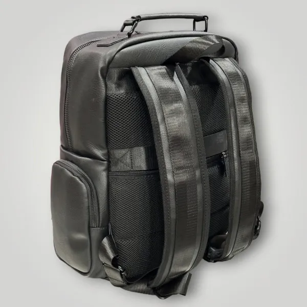 ΤΣΑΝΤΑ ΠΛΑΤΗΣ ΔΕΡΜΑΤΙΝΗ MOHICANS Z-733 ΜΑΥΡΟ