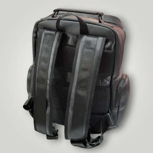 ΤΣΑΝΤΑ ΠΛΑΤΗΣ ΔΕΡΜΑΤΙΝΗ MOHICANS Z-734 ΜΑΥΡΟ