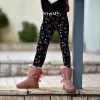 CHILDREN'S LEGGINGS FOR GIRL MOHICANS ZF3557.BLACK