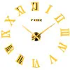 Wall Clock Sticker 3D DIY 50-120cm ZH019 Gold