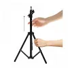 Επαγγελματικό ρυθμιζόμενο τρίποδο για ring light 1.6m ZJ1.6M Μαύρο