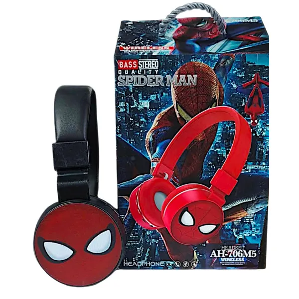 Ασύρματα ακουστικά Spoderman Characters AH-706M5 60741 Μαύρο