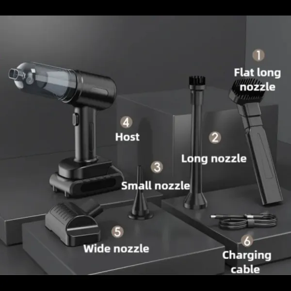 Ασύρματο φορητό σκουπάκι αυτοκινήτου 60W MD-16