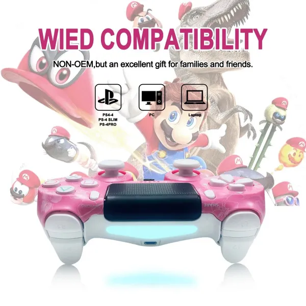 Ασύρματο Gamepad για Android / PC  / PS4 / iOS PS4 Ροζ